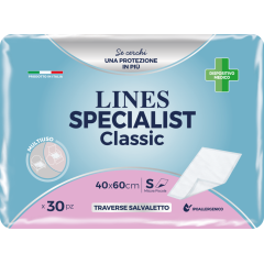 Lines Specialist Classic Traversa Per Incontinenza 40 X 60cm 30 Pezzi